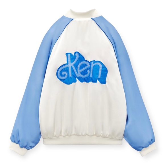 Zara x Barbie Reversible Satin Effect Bomber Jacket - Picture 7 of 16